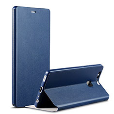 Handytasche Stand Schutzhülle Leder L02 für Huawei P9 Plus Blau