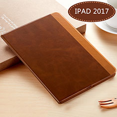 Handytasche Stand Schutzhülle Leder L06 für Apple New iPad 9.7 (2017) Braun