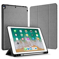 Handytasche Stand Schutzhülle Leder L07 für Apple iPad Pro 10.5 Grau