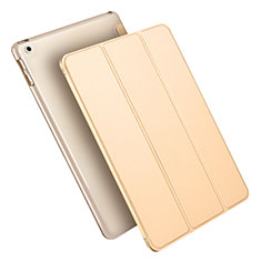 Handytasche Stand Schutzhülle Leder L09 für Apple New iPad 9.7 (2017) Gold