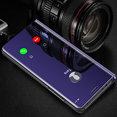 Handytasche Stand Schutzhülle Leder Rahmen Spiegel Tasche für Huawei Honor V30 5G Violett