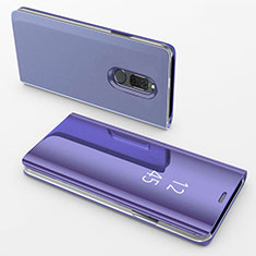 Handytasche Stand Schutzhülle Leder Rahmen Spiegel Tasche für Huawei Nova 2i Violett