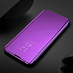 Handytasche Stand Schutzhülle Leder Rahmen Spiegel Tasche für Huawei Nova 6 5G Violett