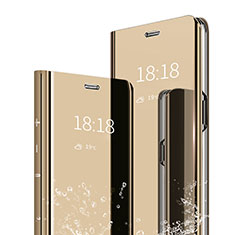 Handytasche Stand Schutzhülle Leder Rahmen Spiegel Tasche für Xiaomi Mi Max 3 Gold
