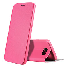 Handytasche Stand Schutzhülle Leder S01 für Samsung Galaxy S7 G930F G930FD Pink