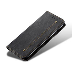 Handytasche Stand Schutzhülle Stoff B01S für Xiaomi Mi 13 5G Schwarz