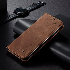 Handytasche Stand Schutzhülle Stoff B01S für Xiaomi Mi 13 Ultra 5G Braun