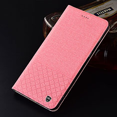 Handytasche Stand Schutzhülle Stoff H12P für Xiaomi Mi Mix 4 5G Rosa