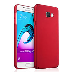 Hülle Kunststoff Schutzhülle Matt für Samsung Galaxy A7 (2016) A7100 Rot