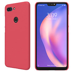 Hülle Kunststoff Schutzhülle Matt für Xiaomi Mi 8 Lite Rot