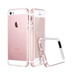 Hülle Luxus Aluminium Metall Rahmen für Apple iPhone 5 Rosa