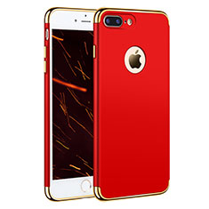 Hülle Luxus Metall Rahmen und Kunststoff F05 für Apple iPhone 7 Plus Rot