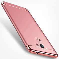 Hülle Luxus Metall Rahmen und Kunststoff für Huawei Honor 6A Rosegold