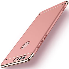 Hülle Luxus Metall Rahmen und Kunststoff für Huawei Honor 8 Rosegold