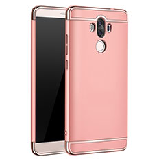 Hülle Luxus Metall Rahmen und Kunststoff für Huawei Mate 9 Rosegold