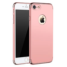 Hülle Luxus Metall Rahmen und Kunststoff M01 für Apple iPhone 7 Rosegold