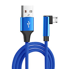 Kabel Micro USB Android Universal M04 für Sharp Aquos R8 Pro Blau