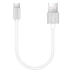 Kabel Type-C Android Universal 20cm S02 für Apple iPad Air 5 10.9 (2022) Weiß