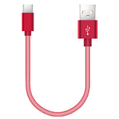 Kabel Type-C Android Universal 20cm S02 für Accessoires Telephone Casques Ecouteurs Rot