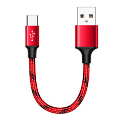 Kabel Type-C Android Universal 25cm S04 für Samsung Galaxy A7 Duos SM-A700F A700FD Rot
