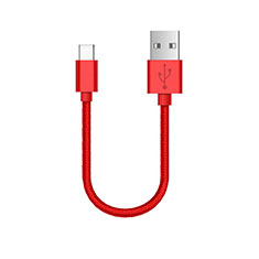Kabel Type-C Android Universal 30cm S05 für Accessoires Telephone Casques Ecouteurs Rot