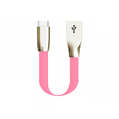 Kabel Type-C Android Universal 30cm S06 für Apple iPad Air 5 10.9 (2022) Rosa