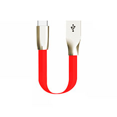 Kabel Type-C Android Universal 30cm S06 für Apple iPad Air 5 10.9 (2022) Rot