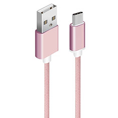 Kabel Type-C Android Universal T04 für Samsung Galaxy A7 Duos SM-A700F A700FD Rosa