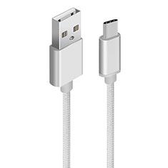 Kabel Type-C Android Universal T04 für Samsung Galaxy A3 Duos SM-A300F Silber