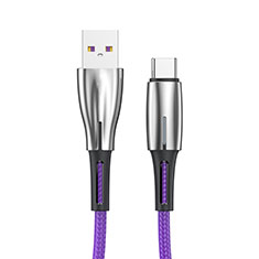 Kabel Type-C Android Universal T12 für Apple iPad Air 5 10.9 (2022) Violett