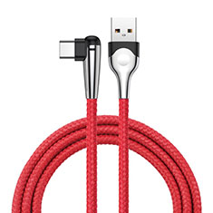 Kabel Type-C Android Universal T17 für Handy Zubehoer Kfz Ladekabel Rot