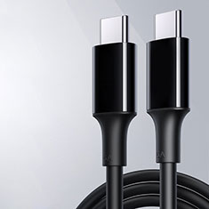 Kabel Type-C USB-C auf Type-C USB-C 100W H04 für Apple iPhone 15 Plus Schwarz