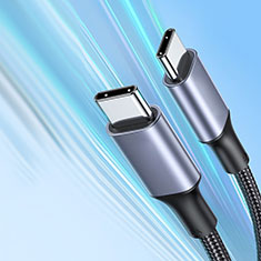 Kabel Type-C USB-C auf Type-C USB-C 100W H05 für Apple iPad Pro 11 (2022) Dunkelgrau