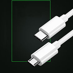 Kabel USB 2.0 Android Universal 2A H02 für Sony Xperia 1 IV SO-51C Weiß