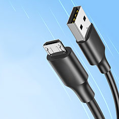 Kabel USB 2.0 Android Universal 2A H03 für Handy Zubehoer Kfz Ladekabel Schwarz