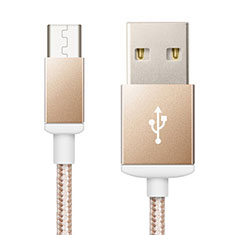 Kabel USB 2.0 Android Universal A02 für Samsung Galaxy A3 Duos SM-A300F Gold