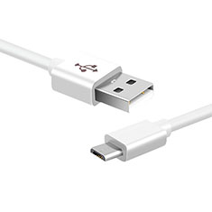 Kabel USB 2.0 Android Universal A02 für Handy Zubehoer Kfz Ladekabel Weiß