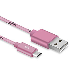 Kabel USB 2.0 Android Universal A03 für Sharp Aquos wish3 Rosegold