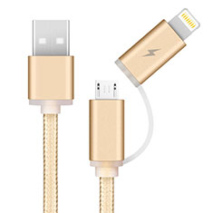 Kabel USB 2.0 Android Universal A04 für Samsung Galaxy A3 Duos SM-A300F Gold