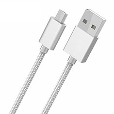 Kabel USB 2.0 Android Universal A05 für Handy Zubehoer Kfz Ladekabel Weiß