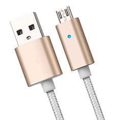 Kabel USB 2.0 Android Universal A08 für Samsung Galaxy A23e 5G Gold