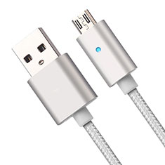 Kabel USB 2.0 Android Universal A08 für Samsung Galaxy A03 Silber