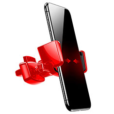 KFZ Halter Halterungung Lüftungs Auto Handy Halter Halterung Universal A05 für Motorola Moto G14 Rot