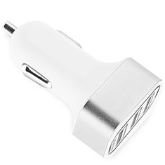 Kfz-Ladegerät Adapter 3.0A 3 USB Zweifach Stecker Fast Charge Universal U07 für Apple iPad Air 5 10.9 2022 Silber