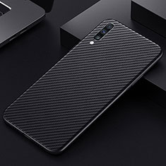 Kohlefaser Hülle Handyhülle Luxus Schutzhülle Tasche Köper T01 für Samsung Galaxy A70 Schwarz