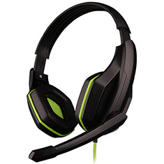 Kopfhörer Stereo Sport Headset In Ear Ohrhörer H51 für Motorola Moto E32 Grün