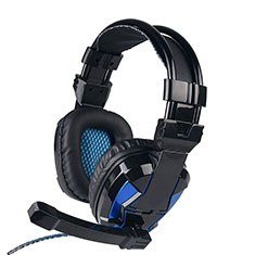 Kopfhörer Stereo Sport Headset In Ear Ohrhörer H52 für Oppo Reno5 A Blau