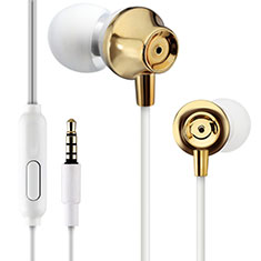 Kopfhörer Stereo Sport Ohrhörer In Ear Headset H21 für Apple iPad Pro 12.9 2020 Gold