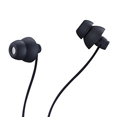 Kopfhörer Stereo Sport Ohrhörer In Ear Headset H27 für Oppo A58 4G Schwarz