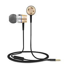 Kopfhörer Stereo Sport Ohrhörer In Ear Headset H30 für Oppo Reno7 Pro 5G Gold